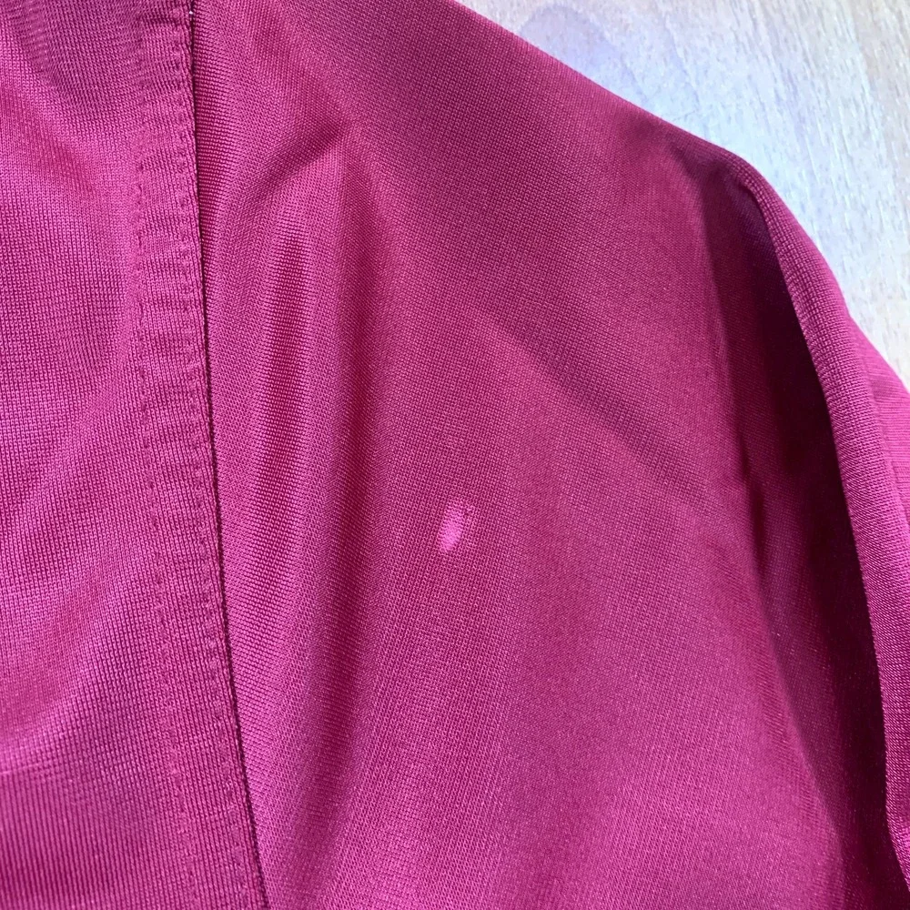 Rocawear Jacket Mens Medium Burgundy Track Full Zip Classic Embroidered Logo VTG